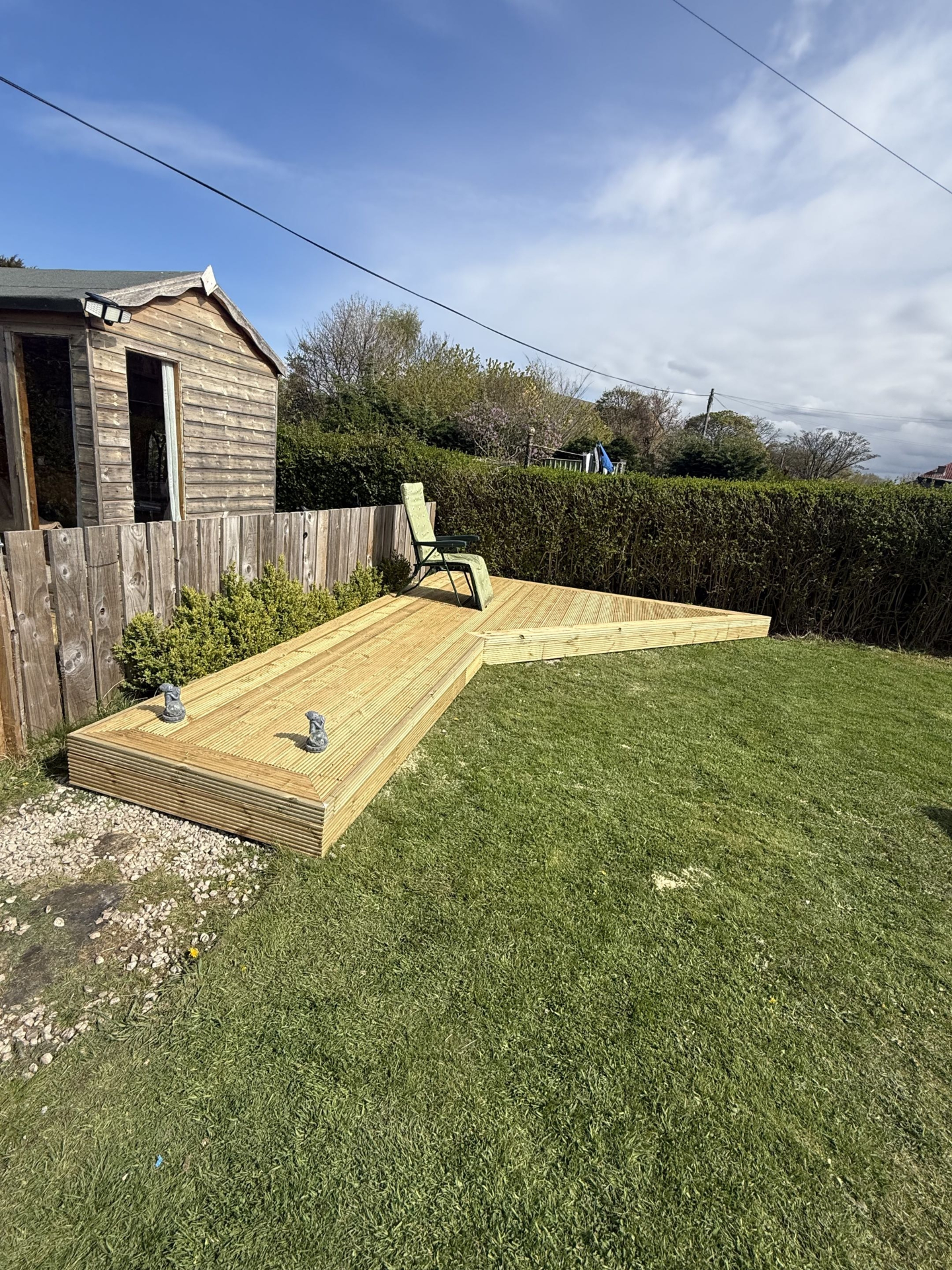 Raised Lawn Deck